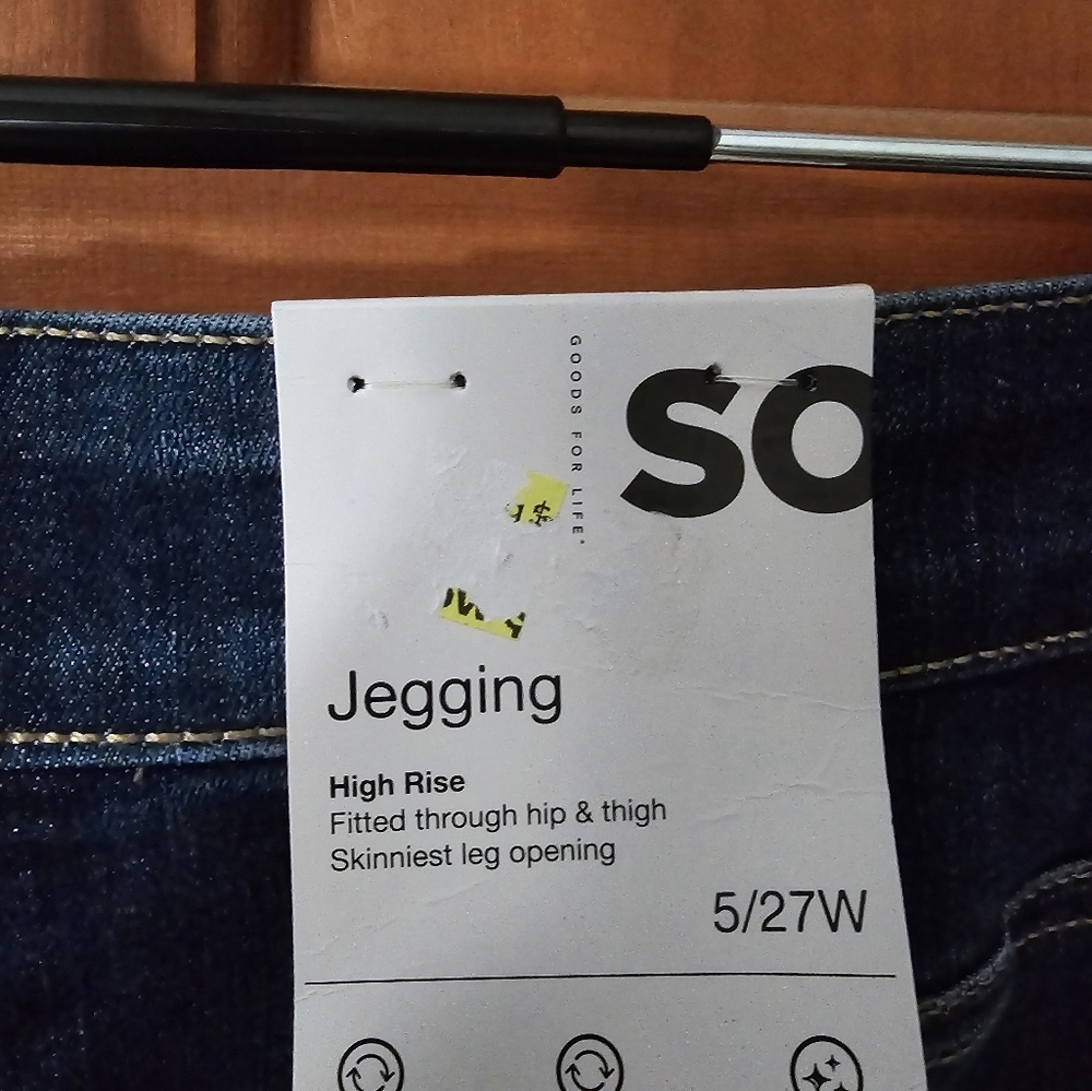 So high rise distressed skinny jegging jeans sz 5/ 27 nwt - Picture 4 of 5